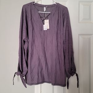 Boutique top "I Love" size large distress top Brand new with tags